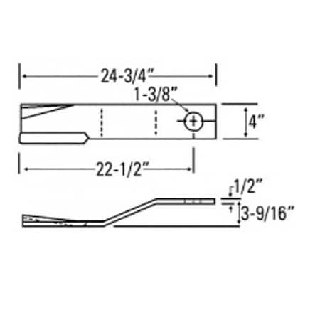 Aftermarket Rotary Cutter Blade MOQ20-0045